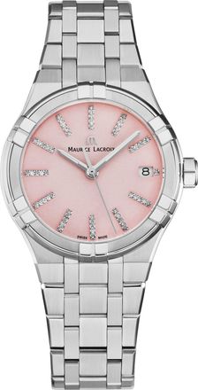 Maurice Lacroix Aikon Quartz Pink Dial Watch AI1106-SS002-550-1
