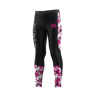 OEM Leggings Deportivos Infantiles Con Estampado De Osito De Peluche, 140 Unidades, Color Negro