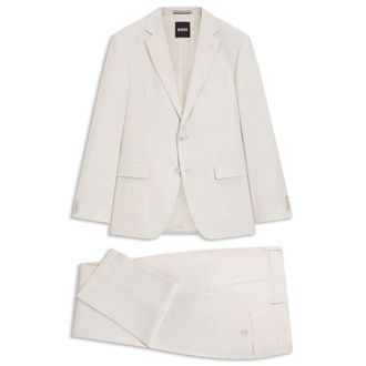 BOSS Two-piece slim-fit suit in stretch fabric
