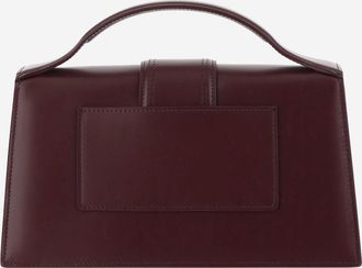 Jacquemus Womens Shoulder Bag Le Bambino Leather Bordeaux