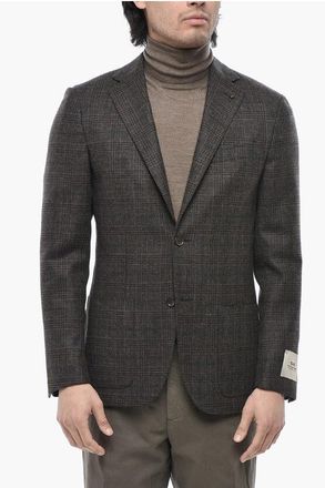Corneliani CC COLLECTION Virgin Wool and Cashmere Two-Button Blazer size 50