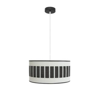 Fabrilamp Fabrilamp - Colgante Ivanna 1xe27 Negro/blanco-madera Negra Regx40x40 Cm