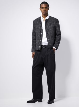 Le 31 Mens Pleated wide-leg chinos Imported from Seoul