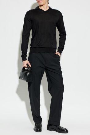 Dsquared2 Wool Trousers, Mens, Black