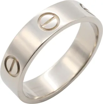 Cartier Silver White Gold (18K) Band Ring (Pre-Owned)