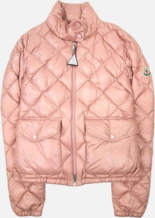 Moncler Womens Moncler Women Binic Short Down Jacket Light Pink 510 - Size: 12
