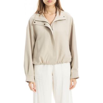 Max Studio Bubble Hem Jacket in Pumice at Nordstrom Rack, Size X-Small