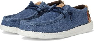 Hey Dude Wally Palm Jute Mens Lace-up Boots Navy Blazer/Chili Red : 15 M