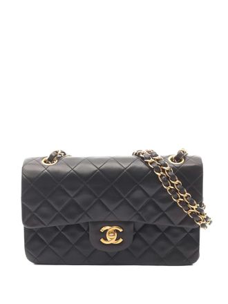 Chanel 1994-1996 flap chain shoulder bag - women - Lambskin - One Size - Black