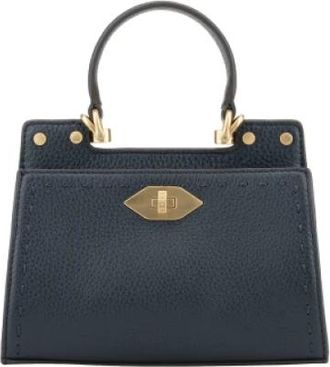 Pourchet Trianon Micro - Dames - Handtassen - Blauw - ONE Size - Leer - Tassen
