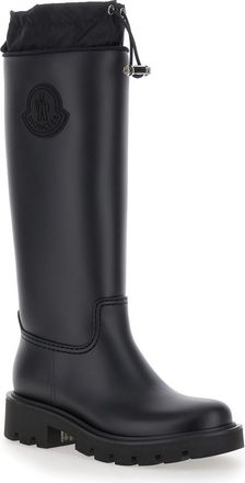 Moncler Black Kickstream High Rain Boots