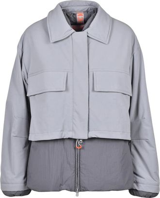 Dekker Light Grey Padded Polyamide-Blend Coat