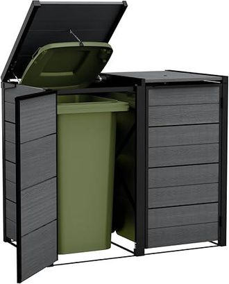 Keter Contenedor De Cubos De Basura Keter Gris