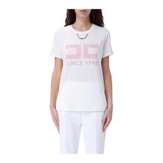 Elisabetta Franchi Mujer, Camisetas, Blanco, Talla: M
