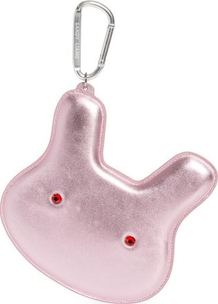 Sandy Liang X-Large Terminator Metallic Leather Bag Charm in Pink at Nordstrom