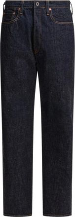 KAPITAL Jeans con cuciture a contrasto - Blu