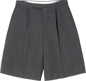 Maison Margiela Striped Tailored Wool-Blend Shorts