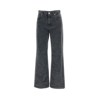 Haikure Wide Jeans - Dames - Loose Fit Jeans - Grijs - W26 - Katoen - Jeans