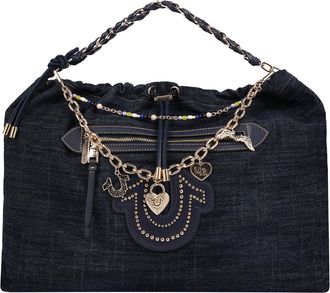 True Religion Vintage Chain Denim Hobo Bag