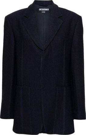 Jacquemus La Veste DHomme blazer - women - Acetate/Cotton/Polyamide/Virgin Wool/Elastane/Viscose - 34 - Blue