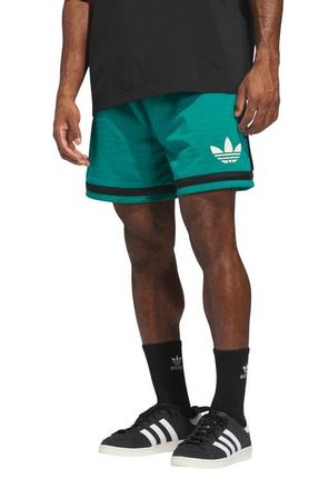 adidas Originals Warp Knit Mesh Basketball Shorts in Equipment Green/Black at Nordstrom, Size Xx-Large