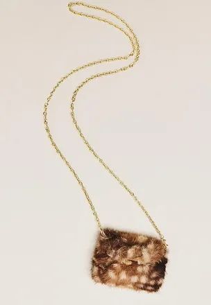 Dolce Vita Brindi Mini Faux Fur Wallet Bag