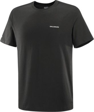 Salomon Chest Logo Regular Tee T-Shirt f&uuml;r Herren | schwarz