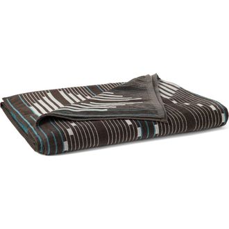 Coyuchi Morelia Jacquard Organic Cotton Beach Towel in Espresso at Nordstrom, Size Bath Sheet
