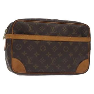 Louis Vuitton Pre-owned Canvas clutches - Dames - Pre-owned - Bruin - Maat: ONE Size Leer