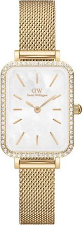 Daniel Wellington Gouden Quadro Dameshorloge - Dames - Horloges - Geel - ONE Size - Accessoires