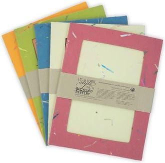 Sustainable Threads Photo Frames Handmade Upcycled Tree-Free Paper - Set of 5 in Multi Color at Nordstrom, Size 4Ft 0In X 6Ft 0In