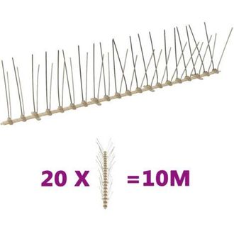 OEM Set De 20 Piezas Espigas Antip&aacute;jaros 10 M Pl&aacute;stico 4 Filas
