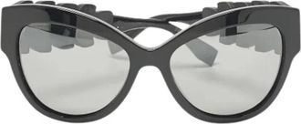 Fendi Pre-owned Glazen Zonnebril - Dames - Vintage Accessoires - Zwart - ONE Size - Vintage