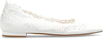 Gianvito Rossi Ballerinas, female, White, Size: 11 US Evie 05 Ballet Flats