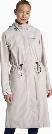 Craghoppers Womens Craghoppers Womens Naima Longline Waterproof Jacket - Cream - Size: 16