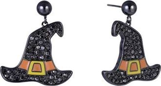 Hallmark Halloween Witch Hat Earrings in Black at Nordstrom