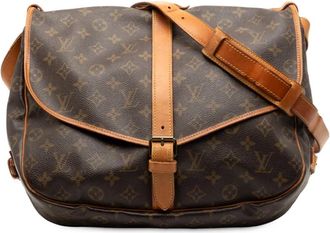 Louis Vuitton 1988 Monogram Saumur 35 crossbody bag - Marrone