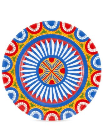 Dolce & Gabbana Set di 2 piatti da pane Carretto Sicilano - Blu