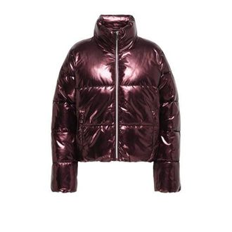 Only gewatteerde jas donkerrood