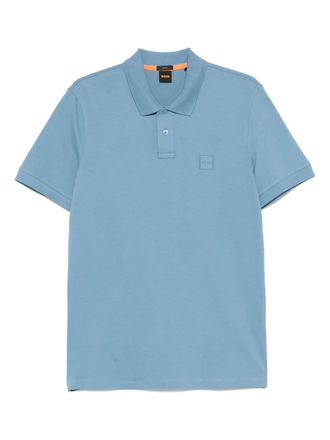 BOSS cotton polo shirt - Blue
