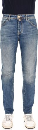Jacob Cohen Geometric Horsehair Label Comfort Jeans