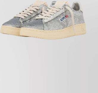 Autry sequined low-top sneakers