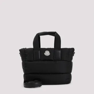 Moncler Black logo-patch Tote