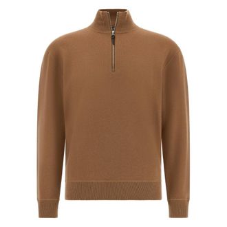 Boggi Milano Heren, Truien, Bruin, Maat: M Wol