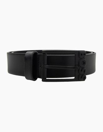 HUGO BOSS Mens Hugo Boss Simo R Leather Belt Black 001 - Size: 100