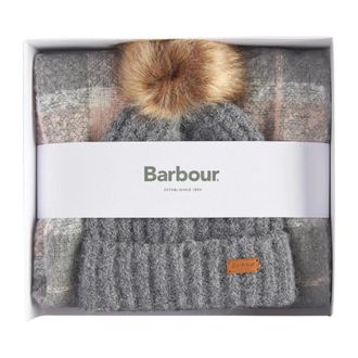 Barbour Set berretto e sciarpa Saltburn - - Accessories - Donna - Grigio - ONE SIZE