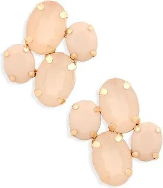 Cara Crystal Cluster Stud Earrings in Champagne/Multi at Nordstrom Rack