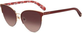 Kate Spade New York Izara/G/S Asian Fit C9A/3X Womens Sunglasses Red Size 57