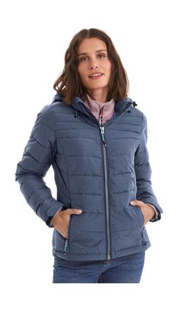 Killtec Steppjacke KILLTEC Skane WMN Quilted JCKT A, Damen, Gr. 46, blau (navy), 100% Polyester, Jacken Steppjacke