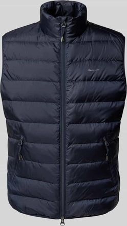 GANT Regular Fit Steppweste mit Daunen-Feder-Füllung in Dunkelblau, Größe XXL
